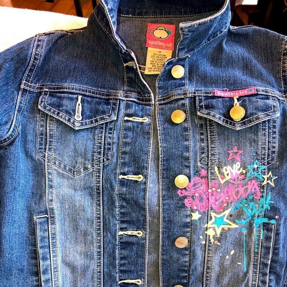 EUC Girls Size 10 Original Bobby Jack Jean Jacket